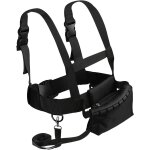 Harnais de ski et snowboard pour enfants - noir, harnais de ski avec corde d�tachable et sac, accessoire ...