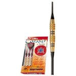 Harrows - jeu de 3 fl�chettes - embout nylon - corsaire noire - 18 gk2