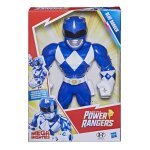 Hasbro power rangers playskool super hero adventures mega mighties - figurine ranger bleu - 25 cm