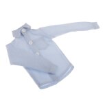 Haut chemise bleu pour poup�e masculine, v�tements bjd, figurines d'action, bricolage, accessoires, 1 ...