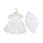 Heless - robe de marie sissi avec voile pour poupes taille 28 - 35 cm 10128292 blanc