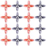Hlice pour drone de course fpv d'intrieur emax avan tinyhawk th, 16 pices, 40mm, 4 lames, trou de ...