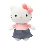 Hello kitty hello kitty - peluche de 30 cm - robe denim Hello kitty hello kitty - peluche de 30 cm - robe denim