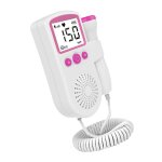 Hhilabee moniteur de fréquence foetale doppler a domicile pour la grossesse rose bébé Hhilabee moniteur de fréquence foetale doppler a domicile pour la grossesse rose bébé