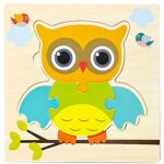 Hibou - puzzle 3d en bois pour bébé, jouets en forme de dessin animé, intelligence animale, jouets montessori ... Hibou - puzzle 3d en bois pour bébé, jouets en forme de dessin animé, intelligence animale, jouets montessori ...