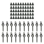 Hirisi 70 pices accessoires de pche a la carpe crochet de pche appt bouchon a vis perle en caoutchouc ...