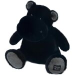 Histoire d'ours - peluche hippopotame - hip'star - noir - 40 cm - grande peluche douce et chic pour les ...