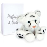 Histoire d'ours - petite peluche bébé tigre blanc - 18 cm - collection terre sauvage - boite cadeau - ... Histoire d'ours - petite peluche bébé tigre blanc - 18 cm - collection terre sauvage - boite cadeau - ...