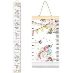 Promotion d'hiver, toise de croissance licorne pour enfants, cadre en bois enroulable, toile, hauteur ...