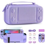 Hljhj - younik kit d'accessoires 14 en 1 pour la switch, grand tui de transport pour switch 2017, tui ...