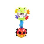 Hochet 2 en 1 : grenouille avec pieds texture a mordiller et coccinelle avec cliquette - fisher price ...