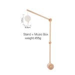 Hochets en bois pour bb, cloche de lit en feutre doux, elphant de dessin, etoile nuageuse, clochette ...