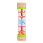 Hochet en bois pour enfants, jouet en forme de gouttes de pluie, tube de sablier, mini bton muscl, ...