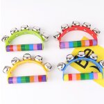 Hochet de dessin anim pour bb, jouet arc - en - ciel color, poigne de berceau pour enfant, cloche ...