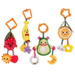 Hochets a fruits suspendus jouets pour b�b�s avocat, banane, orange et fraise, poussette pour berceau, ...
