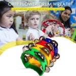 Hochet a main, cloche orff, instruments de musique a percussion pour enfants de la maternelle, jeu de ...
