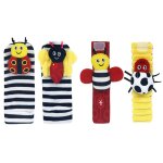 Hochets musicaux pour b�b�, jouet educatif pour nouveau - n�, jouet de poignet, clochette, chaussettes ...