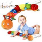 Hochet musical chenille pour bb, peluche sensorielle, cadeau pour nouveau - n et tout - petit