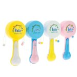Hochet musical a main pour b�b�, instrument secoueur de tambour, jouet educatif pr�coce