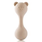 Hochet musical en silicone tewindsor pour bb, jouet maracas, ours de dessin, marteau de sable, cadeau ...