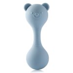 Hochet musical en silicone tewindsor pour bb, jouet maracas, ours de dessin, marteau de sable, cadeau ...