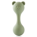 Hochet musical en silicone tewindsor pour bb, jouet maracas, ours de dessin, marteau de sable, cadeau ...