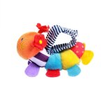 Hochet pour nouveau n, jouet de dessin anim, sangle de poignet en coton d'escargot, cloches a main ...