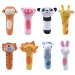 Hochet en peluche pour b�b�, 8 couleurs, jouets educatifs, lapin, panda, cloches a main, mobile, mignon, ...