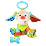 Hochet en peluche pour bb, animal de dessin anim, jouet de lit suspendu, poupe apaisante