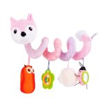 Hochets en peluche doux, animal de dessin anim�, renard, suspension en spirale, cloche de lit mobile, ...