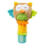 Hochets en peluche pour enfants de 0 a 3 ans, animal en peluche, poupes, cloches a main, hibou, ours ...