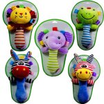 Hochet en peluche pour nouveau - n�, animal mignon, poup�e, oreiller, cloches a main, jouets de sucette ...