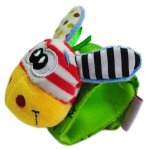 Hochet de poignet en peluche pour b�b�, 1 pi�ce, grenouille, animal, recherche de pied, d�veloppement ...