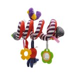 Hochet en spirale pour enfant, pour un lit mobile, avec des poussettes d'animaux mignons, jouet educatif ...