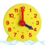 Horloge afin d'apprendre a lire l'heure pour etudiant et enseignant, mcanisme a engrenage, apprentissage ...