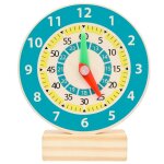 Horloge en bois cr�ative pour enfants, jouet educatif, gestion du temps, surface lisse, education maternelle ...