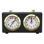 Horloge d'checs mcanique (noire)