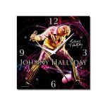 Horloge en toile johnny hallyday micro
