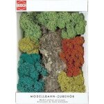 Hornby france - busch - 7101 - circuit - train - paquet rochers + buissons lichen