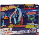Hot wheels action hot wheels - neon speeders - rampe laser - coffret circuit avec 1 voiture