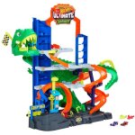 Hot wheels city - garage t - rex ultime - garage avec 2 v�hicules