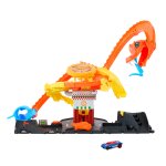 Hot wheels - coffret l'attaque du cobra - circuit - 3 ans et +