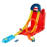 Hot wheels - track builder unlimited - coffret cascades bidon d'essence
