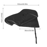 Housse d'attelage de caravane, imperm�able et universelle, 103x30x67cm, protection contre la poussi�re ...