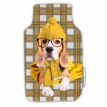 Housse de bouillotte 21 x 34 cm beagle a lunette Housse de bouillotte 21 x 34 cm beagle a lunette