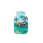 Housse de bouillotte famille panda