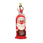Housses de bouteilles de vin de nol, couvre bouteilles de vin de vacances, pre nol, bonhomme de neige, ...