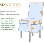 Housses de chaise 2 pièces pour protection de chaise housse extensible amovible lavable chaise Housses de chaise 2 pièces pour protection de chaise housse extensible amovible lavable chaise