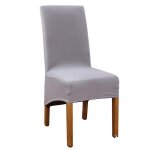 Housse de chaise moderne elastique 4 pi�ces, housses de chaise de salle a manger extensibles amovibles ...