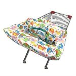 Housse de chariot de courses et de chaise haute portable 2 en 1 pour bb, lavable, sre, facile a transporter ...